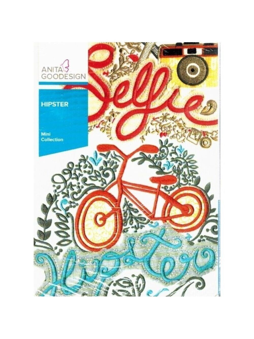Anita Goodesign Embroidery Mini Collection Hipster 15 Designs Software